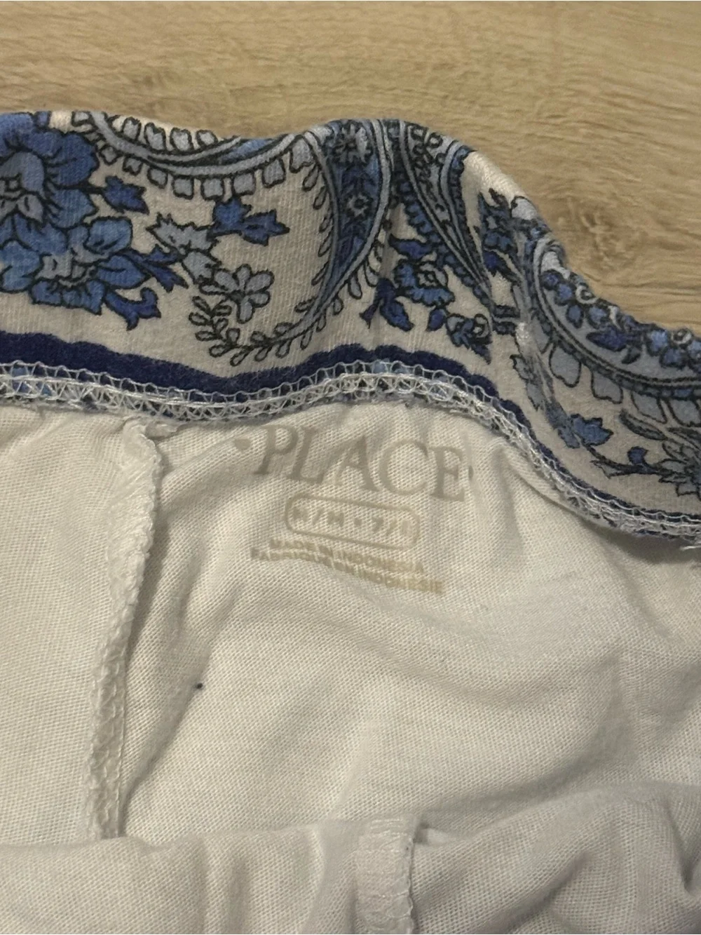 The Children's Place Blue & White Paisley Skater Skirt